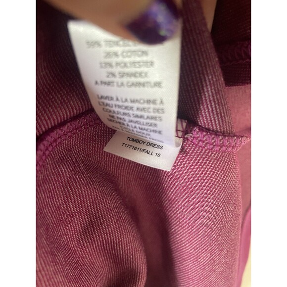 Toad & Co Dress Fuchsia Pink Long Sleeve Fit Flare Soft Outdoor Womens Small* - Picture 11 of 16